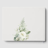 シダのユーカリグリーン 葉 ブライダルシャワー ゲストブック (裏面)