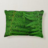 シダの明るい緑無地の色のプレーン枕 アクセントクッション (裏面)