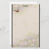 シダの朝顔の文房具 便箋 (正面/裏面)