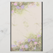 シダの朝顔文房具 便箋 (正面)