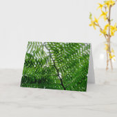 シダの木のノートカード カード (黄色い花)