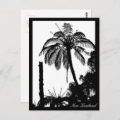 シダの樹林、銀のシダ、ニュージーランド自然 ポストカード (正面/裏面)