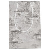 シダの樹皮テクスチャ包装紙 ミディアムペーパーバッグ (正面)