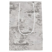 シダの樹皮テクスチャ包装紙 ミディアムペーパーバッグ (裏面)