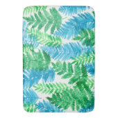 シダの水色 バスマット (正面縦)