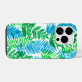 シダの水色 iPhoneケース (裏面横)