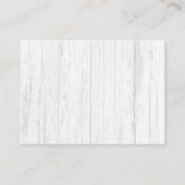 シダの結婚詳細Webサイト囲いカード エンクロージャーカード (裏面)