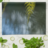 シダの自然写真 キッチンタオル (折り畳み)