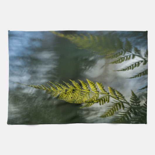 シダの自然写真 キッチンタオル (横)