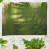 シダの自然写真 キッチンタオル (折り畳み)