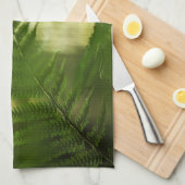 シダの自然写真 キッチンタオル (四つ折り)