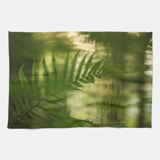 シダの自然写真 キッチンタオル (横)