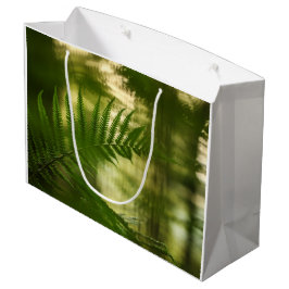 シダの自然写真 ラージペーパーバッグ