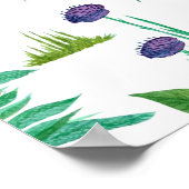 シダの花シームレスな自然パターン ポスター (角)