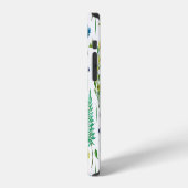 シダの花シームレスな自然パターン iPhoneケース (左側面)