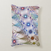 シダの花抽象芸術 アクセントクッション (正面(垂直))