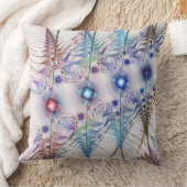 シダの花抽象芸術 クッション (ブランケット)