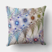 シダの花抽象芸術 クッション (裏面)