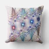 シダの花抽象芸術 クッション (正面)