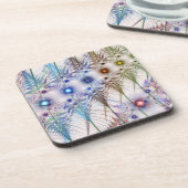 シダの花抽象芸術 コースター (左側)