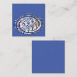 シダの花抽象芸術 スクエア名刺