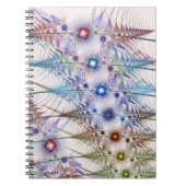 シダの花抽象芸術 ノートブック (正面)