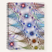 シダの花抽象芸術 ノートブック (正面)