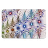 シダの花抽象芸術 マグネット (横)