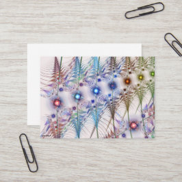 シダの花抽象芸術 名刺