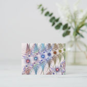 シダの花抽象芸術 名刺 (スタンド正面)