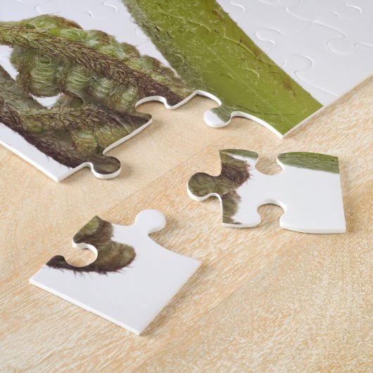 シダの芽2 ジグソーパズル (側面)