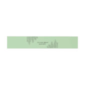 シダの葉のウェディング sage green 招待状ベリーバンド (フラット)