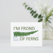 シダの葉のデザイン ポストカード (スタンド正面)