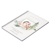 シダの葉の写真最初の聖なる聖餐式ゲストブック ノートブック (左側)