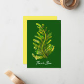 シダの葉の植物芸術 ノートカード (正面/裏面インサイチュ)