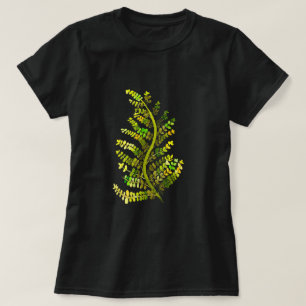 シダの葉の植物芸術 Tシャツ