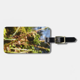 シダの葉状体の荷物のラベル ラゲッジタグ