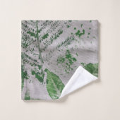 シダの葉絵画のアートバスタオルセット バスタオルセット (ウォッシュタオル)