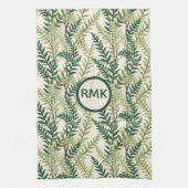 シダの葉 キッチンタオル (縦)