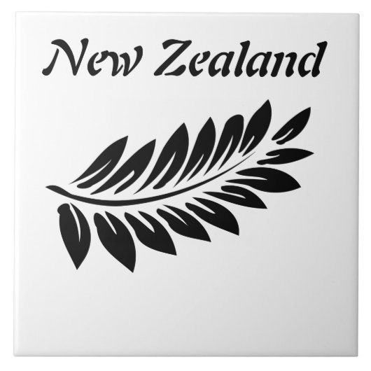 シダの葉 タイル (正面)