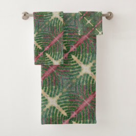 シダの葉 バスタオルセット