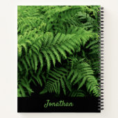 シダの葉（葉）と名前 ノートブック (裏面)