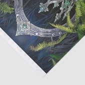 シダの銀の冠、森の女王 薄葉紙 (詳細)