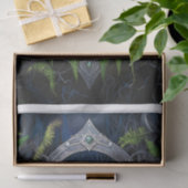 シダの銀の冠、森の女王 薄葉紙 (ギフト)