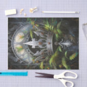 シダの銀の冠 薄葉紙 (クラフト)