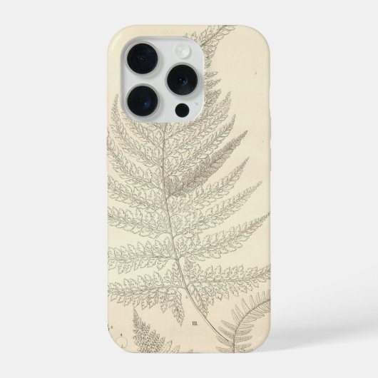 シダのiPhone 15 Proケース iPhoneケース (裏面)