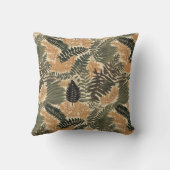 シダエレガント模様 クッション (裏面)