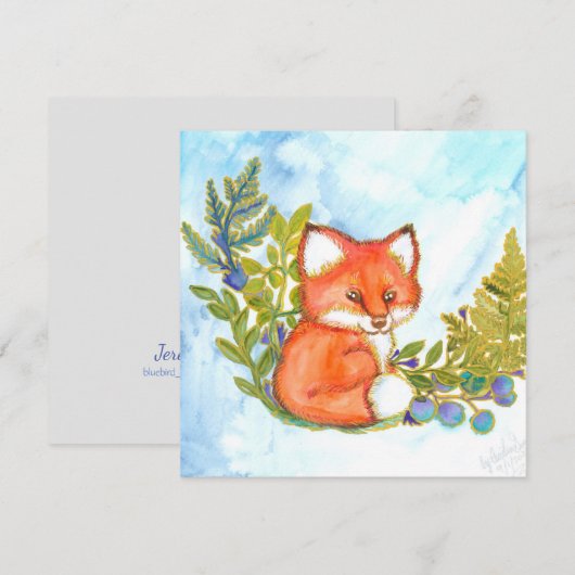 シダキツネ シーズンカード (正面/裏面)