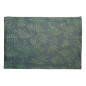 シダデザインオン緑 枕カバー (裏面-左)