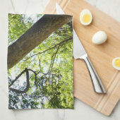 シダモミの木 緑 自然 キッチンタオル (四つ折り)